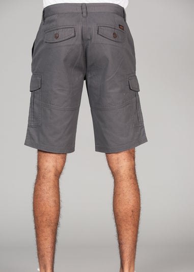 Tokyo Laundry Grey Cotton Cargo Shorts