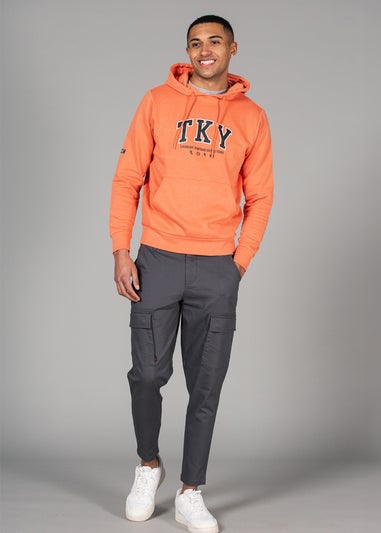 Tokyo Laundry Dark Grey Straight Leg Cargo Style Trousers