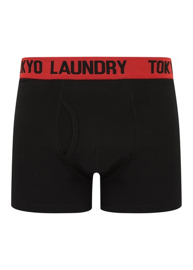 Tokyo Laundry Black Cotton 6-Pack Boxers