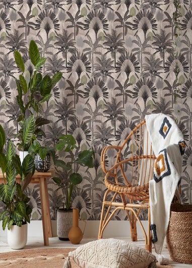 furn. Malaysian Palm Tropical Wallpaper (53 x 1050cm)