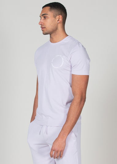 Tokyo Laundry Lilac Cotton T-Shirt and Shorts Co-ord Set