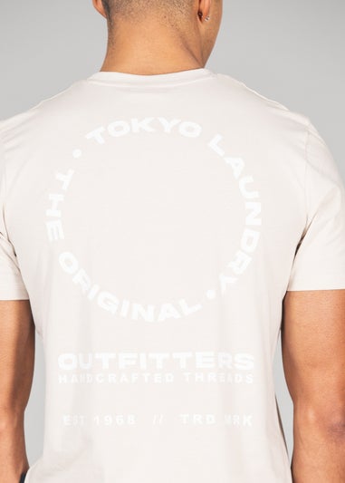 Tokyo Laundry Stone Cotton T-Shirt and Shorts Co-ord Set