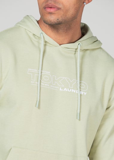 Tokyo Laundry Green Blend Hoody and Fleece Shorts Co-ord Set