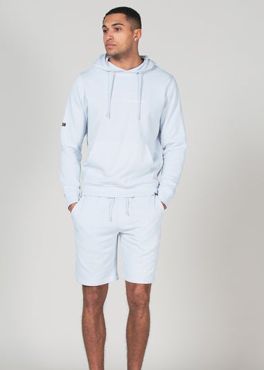 Tokyo Laundry Blue Blend Hoody and Fleece Shorts Co-ord Set