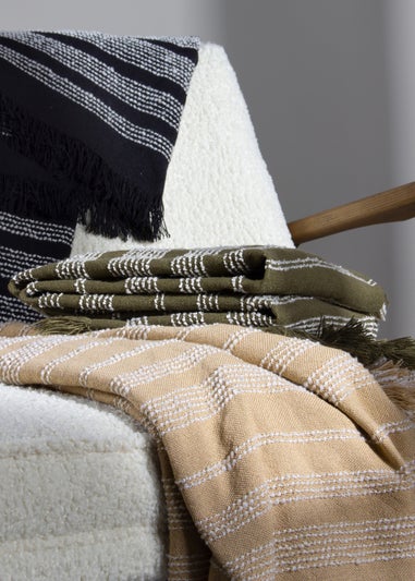 Hoem Jour Woven Fringed Throw (130 x 180cm)