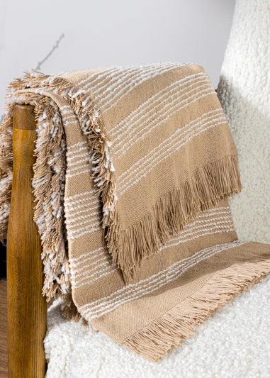 Hoem Jour Woven Fringed Throw (130 x 180cm)