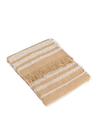 Hoem Jour Woven Fringed Throw (130 x 180cm)