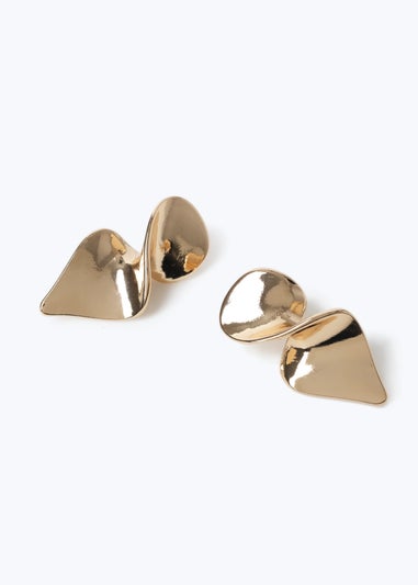 Muse Gold Twist Extended Studs