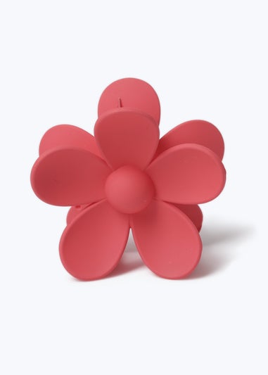 Muse Pink Flower Hair Claw Clip