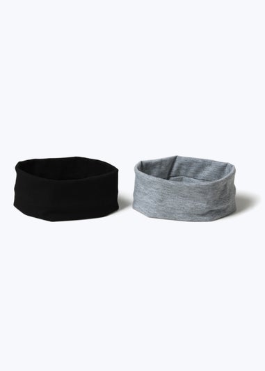 Muse Black & Grey 2 Pack Headbands