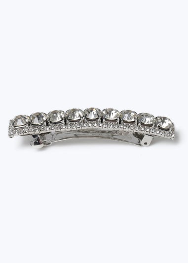 Muse Silver Chunky Diamante Clip