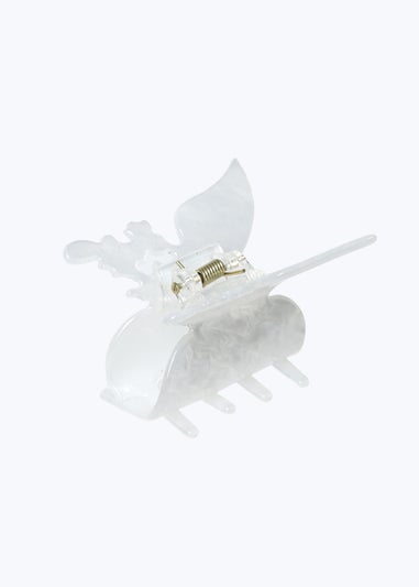 Muse White Butterfly Hair Clamp