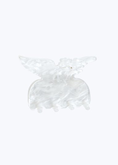 Muse White Butterfly Hair Clamp