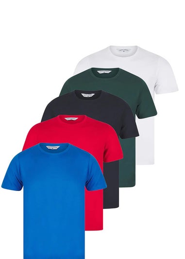 Tokyo Laundry Red 5-Pack Cotton Short-Sleeve Crew Neck T-Shirts