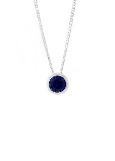 Say It With Silver September Birthstone Necklace