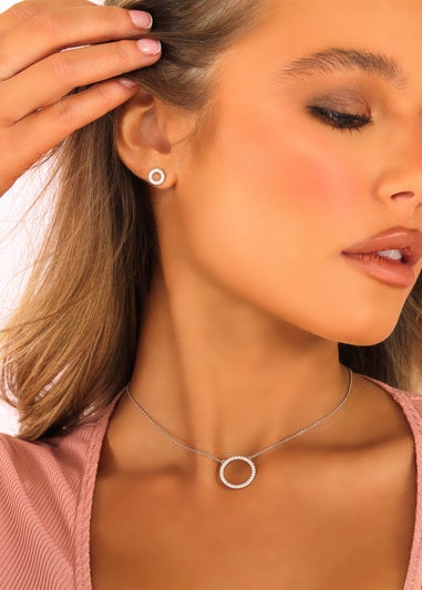 Say It With Silver Circle of Life Earrings