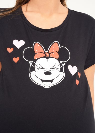 Disney Minnie Mouse Black Maternitiy Nightie