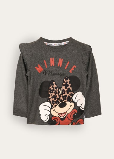 Disney Grey Minnie Mouse Kids Top (2-6 yrs)