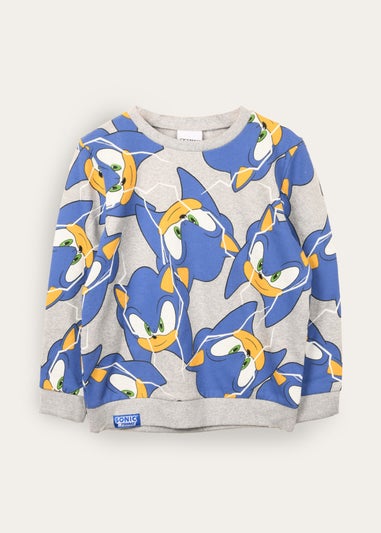 Sonic Prime Grey Boys Sweatshirt (4-10 yrs)