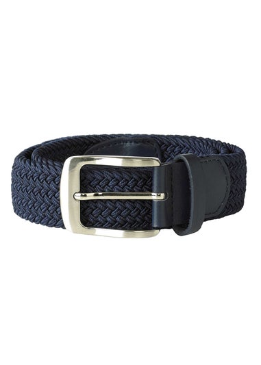 Duke Navy Dani Stretch Braided Belt