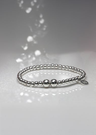 Say It With Silver Adults Ball Bracelet