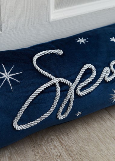 Catherine Lansfield Christmas Sparkle Door Draught Excluder (90x20cm)