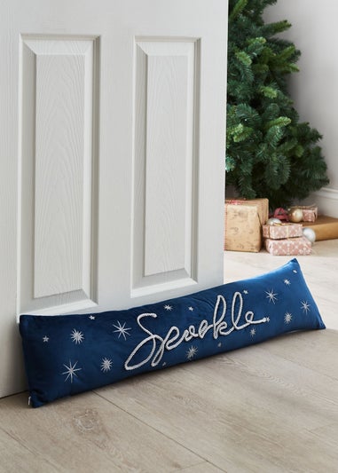 Catherine Lansfield Christmas Sparkle Door Draught Excluder (90x20cm)