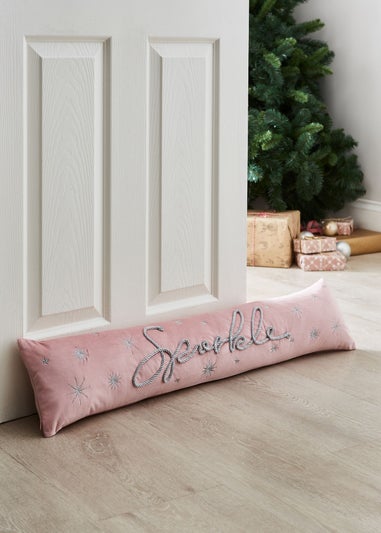 Catherine Lansfield Christmas Sparkle Door Draught Excluder (90x20cm)