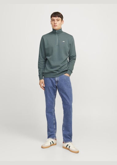 JJ Rebel Blue Half Zip Sweatshirt