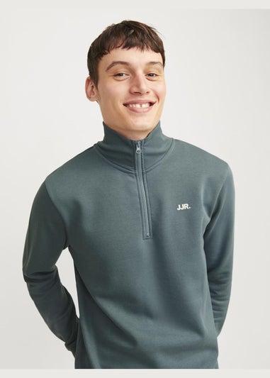 JJ Rebel Blue Half Zip Sweatshirt