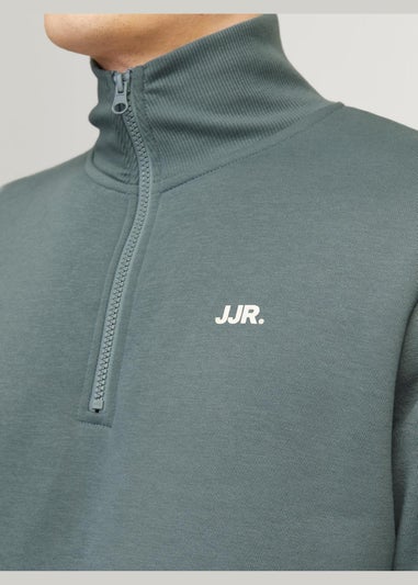 JJ Rebel Blue Half Zip Sweatshirt