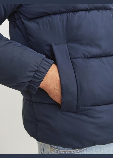 JJ Rebel Navy Padded Puffer Coat