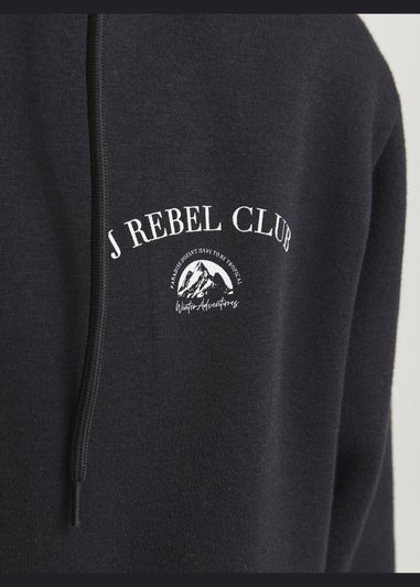 JJ Rebel Black Zip Up Hoodie