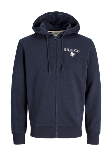 JJ Rebel Navy Zip Up Hoodie