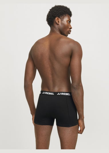 JJ Rebel 3 Pack Black Boxers