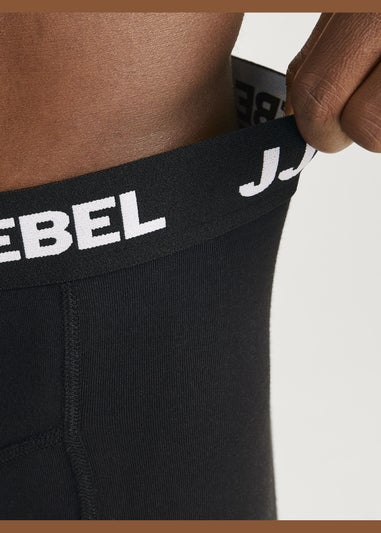 JJ Rebel 3 Pack Black Boxers