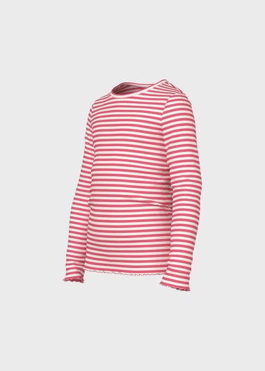 Name It Kids Pink Striped T-Shirt (6-12yrs)