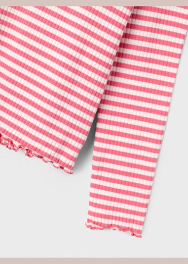 Name It Kids Pink Striped T-Shirt (6-12yrs)