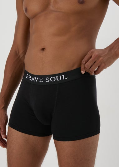 Brave Soul 2 Pack Black Boxers