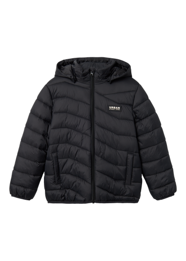 Name It Kids Black Urban Coat (6-12yrs)