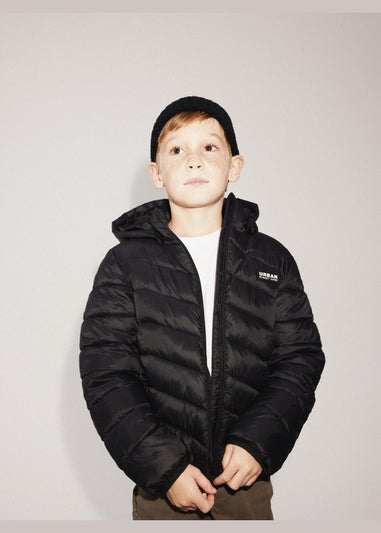 Name It Kids Black Urban Coat (6-12yrs)