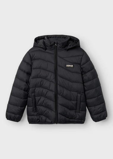 Name It Kids Black Urban Coat (6-12yrs)