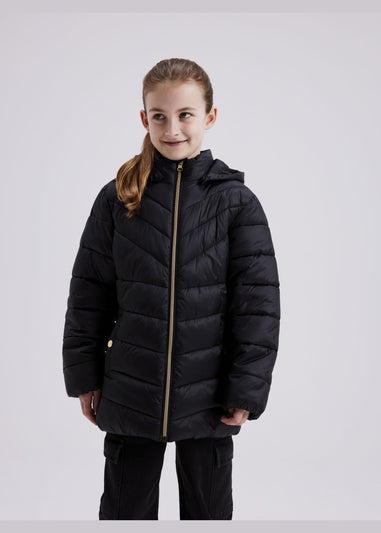 Name It Kids Black Padded Coat (6-12yrs)