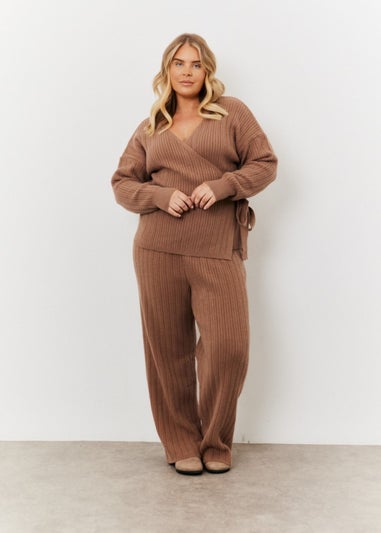 In The Style Jess Millichamp Mocha Trousers