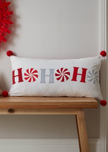 Catherine Lansfield Christmas Ho Ho Ho Cushion (30x60 cm)