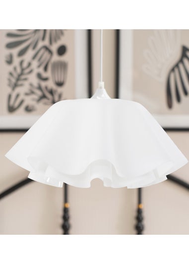 ValueLights Kumo White Acrylic Pendant Light (114cm x 42.5cm x 42.5cm)