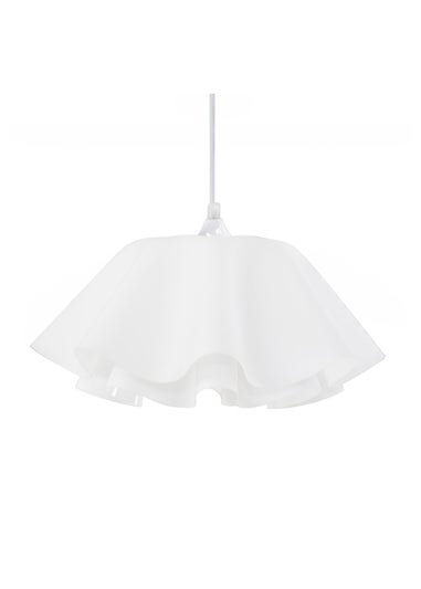 ValueLights Kumo White Acrylic Pendant Light (114cm x 42.5cm x 42.5cm)