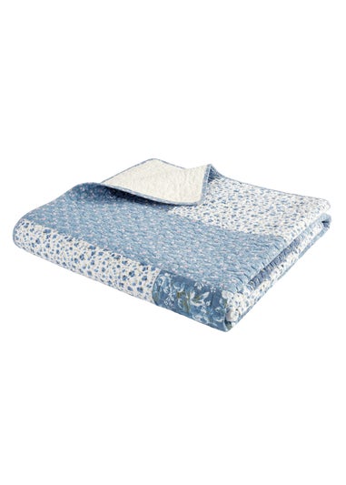 Bianca Fine Linens Limited Edition Cotton Floral Patchwork Bedspread (220x230cm)