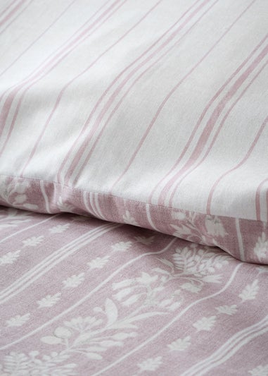 Bridgerton By Catherine Lansfield Regency Stripe Reversible Duvet Cover Set