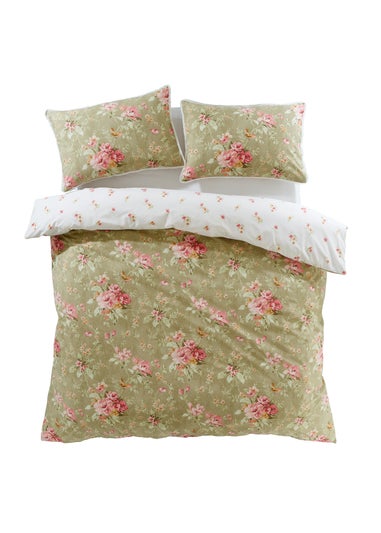 Bridgerton By Catherine Lansfield Penelope Floral Reversible Duvet Cover Set